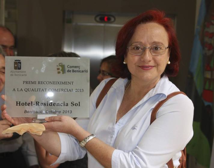 Hotel Sol, Benicarló,  Premiat amb la Qualitat Comercial, octubre de 2013