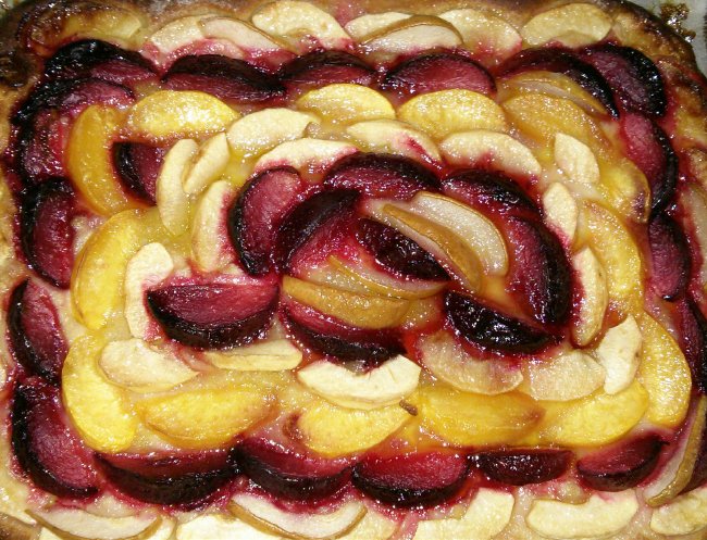 Coca de frutas de temporada para el desayuno en el Hotel Sol de Benicarlo
