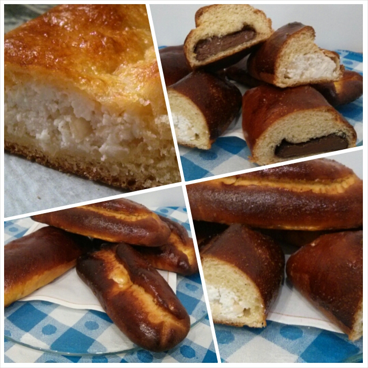 Farinosas rellenas de requeson, miel de romero y almendras y Farinosas rellenas de chocolate para los desayunos de Pascua del Hotel Sol