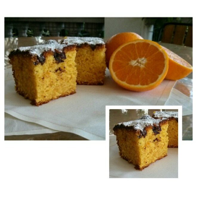 Bizcocho de naranja sin lactosa