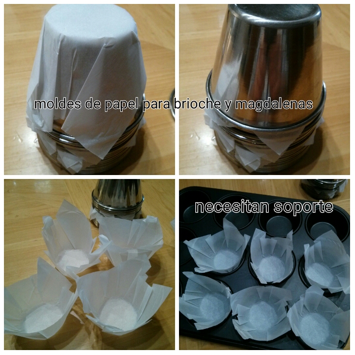 Moldes al instante para brioches o madaglenas caseras