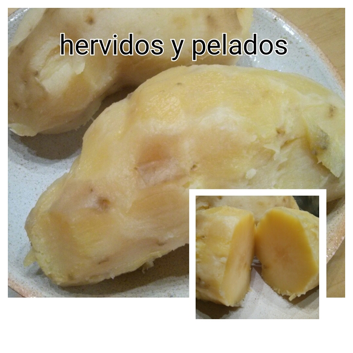 boniatos herbidos y pelados